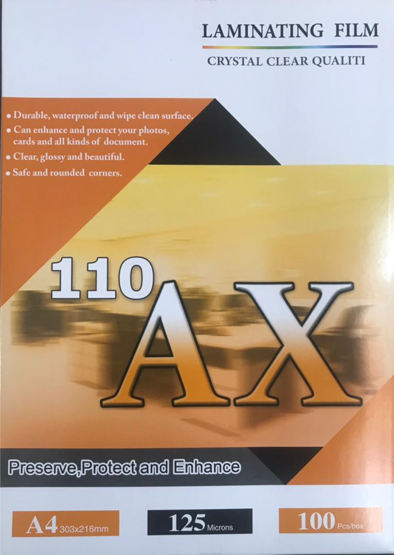 طلق پرس A4 براق ax110 (125 میکرون)